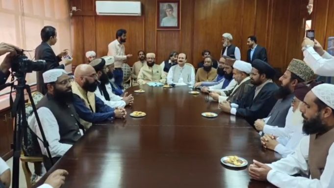 Sardar Yousaf, Rana Mashhood discuss technical training in Madaris