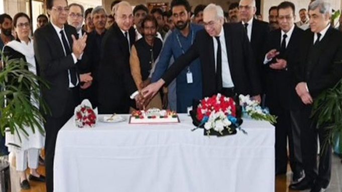 Acting CJP Celebrates Easter with Christian Staff at Supreme Court