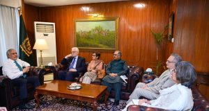 Former Foreign Secretaries met with Deputy Prime Minister and Foreign Minister Senator Mohammad Ishaq Dar to discuss recent regional developments and exchange views on emerging geopolitical dynamics.