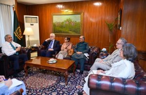 Former Foreign Secretaries met with Deputy Prime Minister and Foreign Minister Senator Mohammad Ishaq Dar to discuss recent regional developments and exchange views on emerging geopolitical dynamics.