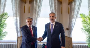 Ishaq Dar engages Turkish, UK counterparts on bilateral, regional issues