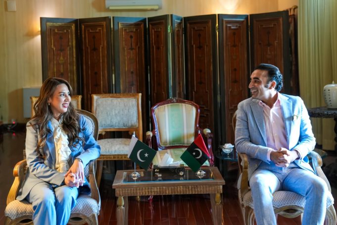 Acting U.S. Ambassador to Pakistan, Ms. Natalie Baker, called on Pakistan Peoples Party Chairman Bilawal Bhutto Zardari at Zardari House in Islamabad and discussed ways and means on strengthening Pakistan-U.S. bilateral relations and enhancing mutual cooperation.
