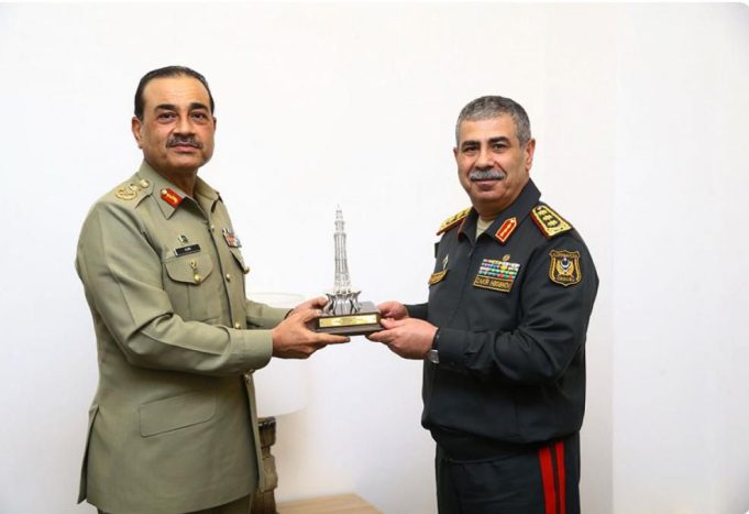 Field Marshal Asim, Azerbaijani defence minister vow to deepen strategic defence ties