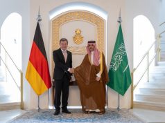 Saudi Foreign Minister, Prince Faisal bin Farhan receives German Foreign Minister Johann Wadephul in Riyadh on Saturday. 🇸🇦🇩🇪