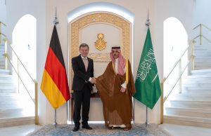 Saudi Foreign Minister, Prince Faisal bin Farhan receives German Foreign Minister Johann Wadephul in Riyadh on Saturday. 🇸🇦🇩🇪