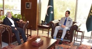 Senate chairman, Iranian envoy discuss regional stability, condemn Israeli aggression