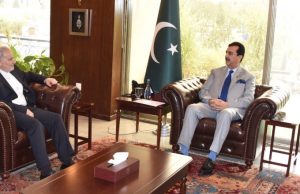 Senate chairman, Iranian envoy discuss regional stability, condemn Israeli aggression