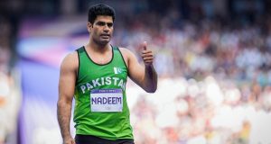 President, PM, & nation congratulate Arshad Nadeem on gold medal victory at Asian Athletics Championships
