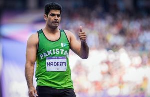 President, PM, & nation congratulate Arshad Nadeem on gold medal victory at Asian Athletics Championships