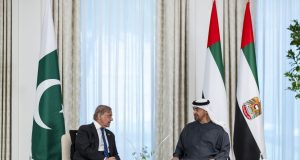 Shehbaz Sharif meets Sheikh Mohamed bin Zayed, lauds key role in defusing regional tensions