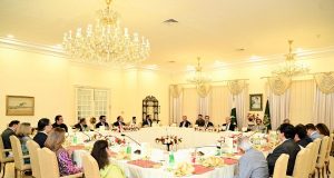 Prime Minister Muhammad Shehbaz Sharif hosted dinner reception in honour of a high-level diplomatic delegation headed by Pakistan Peoples Party (PPP) Chairman Bilawal Bhutto Zardari for visiting important world capitals to highlight Pakistan’s perspective on the recent Indian aggression.