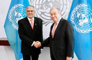 Pakistan’s UNSC Presidency: Ishaq Dar, UN Chief discuss global peace, security agenda