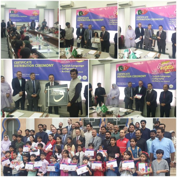 Turkish envoy reaffirms ever-growing ties with Pakistan at AIOU’s Turkish summer camp ceremony