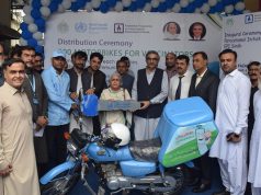 WHO, Gavi deliver 800 motorbikes to boost Pakistan’s immunization drive in remote areas