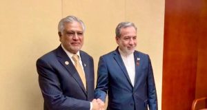 Pakistan, Iran vow regional stability amid tensions; DPM Ishaq Dar meets FM Araghchi on SCO sidelines
