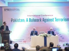 Pakistan Peoples Party Chairman, Bilawal Bhutto Zardari addresses International Conference – Pakistan: A Bulwark Against Terrorism, organized by Islamabad Policy Research Institute (IPRI).