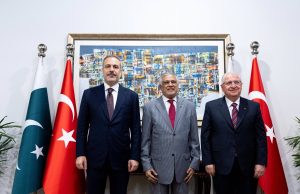 Turkish foreign and defence ministers meet Deputy PM Ishaq Dar to strengthen bilateral cooperation in Islamabad