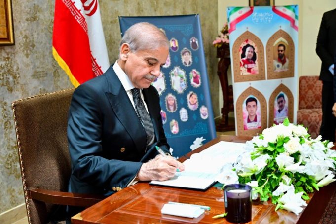 PM Shehbaz visits Iranian Embassy to offer condolences, reaffirms solidarity with Tehran