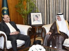 President Zardari, Saudi envoy discuss boosting trade, investment & cultural ties