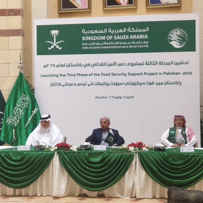 KSrelief launches third cycle of food security support project in Pakistan