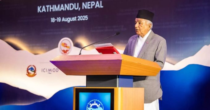 Nepal’s president calls for stronger climate action, legal frameworks at Hindu Kush Himalaya Meet