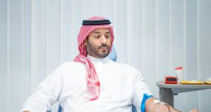 Crown Prince Mohammed bin Salman leads by example, launches Saudi Arabia’s nationwide blood donation drive