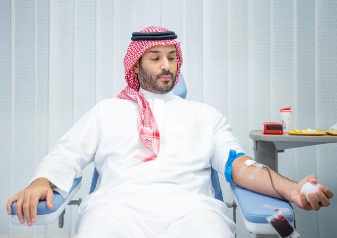 Crown Prince Mohammed bin Salman leads by example, launches Saudi Arabia’s nationwide blood donation drive