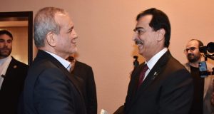 Pakistan, Iran vow deeper cooperation in peace, trade & parliamentarian ties: Gillani meets Pezeshkian