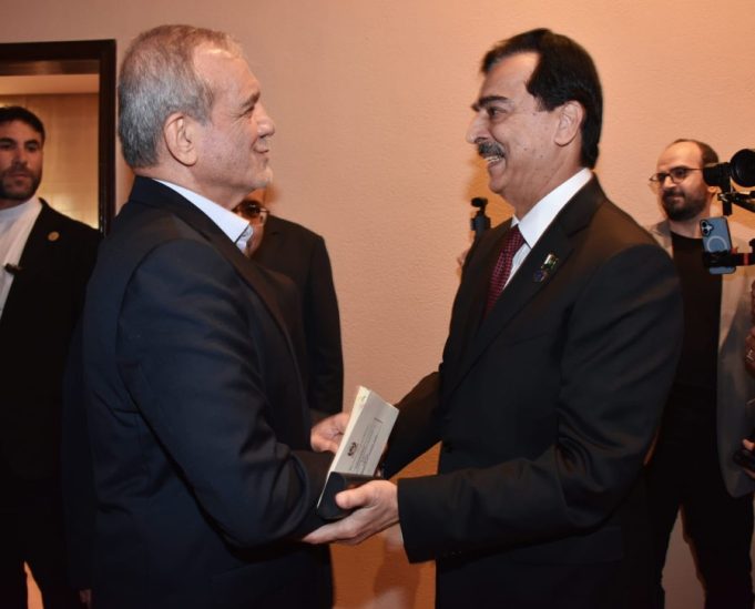 Pakistan, Iran vow deeper cooperation in peace, trade & parliamentarian ties: Gillani meets Pezeshkian