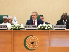 Turkish FM Hakan Fidan delivers opening address at OIC extraordinary foreign ministers’ session in Jeddah