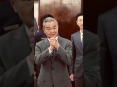 President Asif Ali Zardari meets Chinese Foreign Minister Wang Yi at Aiwan-e-Sadr; PPP Chairman Bilawal Bhutto Zardari also present