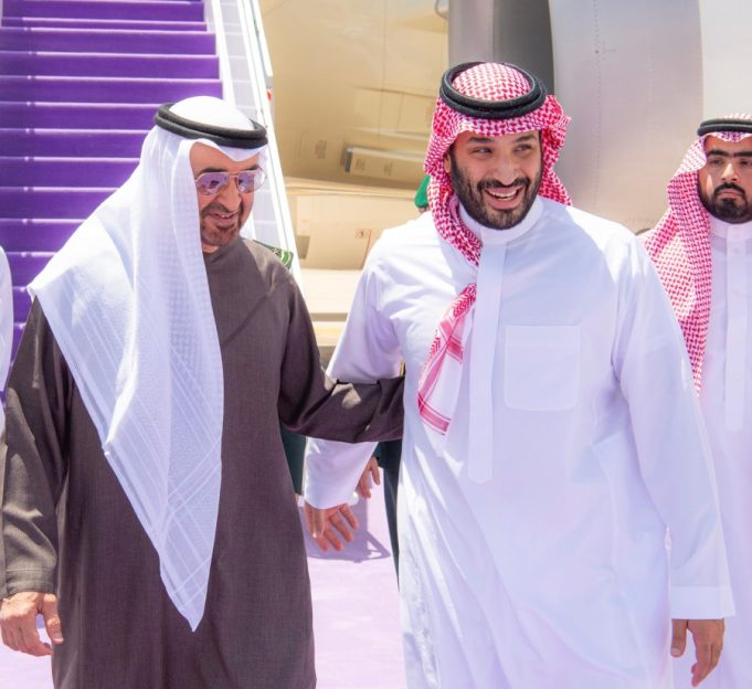 Crown Prince Mohammed bin Salman, UAE President Sheikh Mohamed bin Zayed discuss bilateral ties and regional developments, with focus on Palestine.