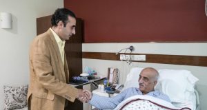 PPP Chairman Bilawal Bhutto Zardari visits senior politician Syed Khursheed Ahmed Shah at a local hospital, inquires about his health, and wishes him a speedy recovery.