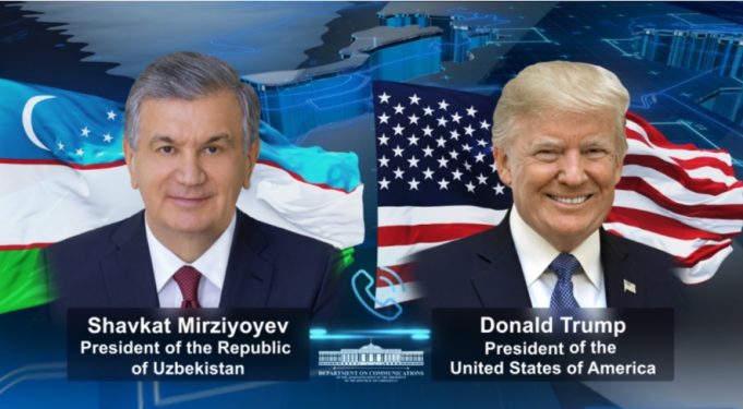 Uzbek, US presidents discuss strengthening strategic partnership in telephone call