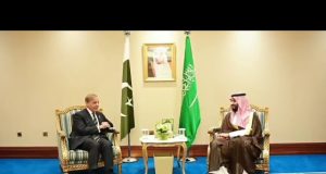 PM Shehbaz, Saudi Crown Prince MbS hold bilateral talks in Doha on sidelines of Arab–Islamic Summit; Ishaq Dar and COAS Munir also attend