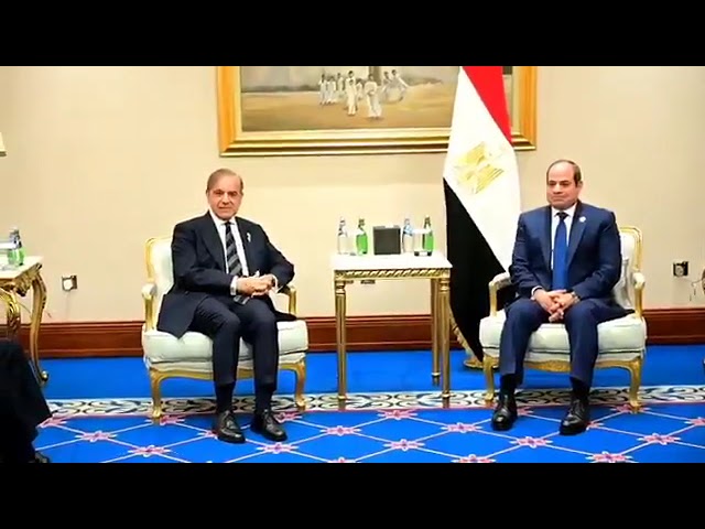 PM Shehbaz, Egyptian president hold bilateral talks on sidelines of Arab–Islamic Summit