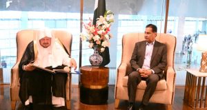 Ayaz Sadiq bids farewell to Saudi Shura Council chairman as parliamentary visit concludes