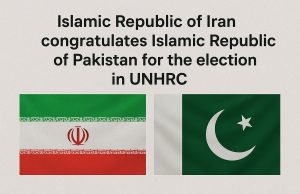 Iran congratulates Pakistan on election to UN Human Rights Council, hails shared commitment to global cooperation