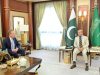 Prime Minister Shehbaz Sharif meets WEF President Børge Brende in Riyadh on sidelines of Future Investment Initiative