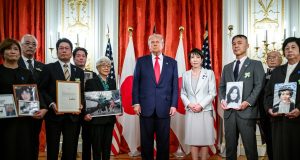 President Trump and Prime Minister Takaichi meet families of Japanese citizens abducted by North Korea – “The U.S. stands with them all the way,” says Trump