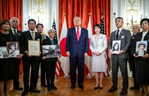 President Trump and Prime Minister Takaichi meet families of Japanese citizens abducted by North Korea – “The U.S. stands with them all the way,” says Trump