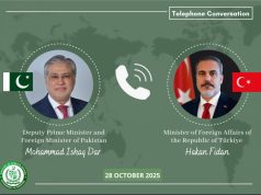 Pakistan, Türkiye vow to pursue lasting peace in Gaza; Ishaq Dar, Hakan Fidan discuss diplomatic way forward