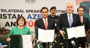 Trilateral Speakers’ Conference calls for peaceful resolution of Kashmir dispute, end to Gaza violence