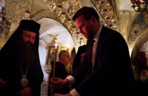 U.S. Vice President Vance and Second Lady Usha Vance visit Jerusalem’s Church of the Holy Sepulchre, site of Christ’s crucifixion and resurrection