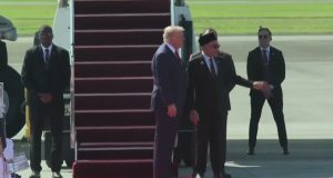President Trump arrives in Malaysia after 20-hour flight to sign historic Cambodia-Thailand peace deal 🇺🇸🇲🇾