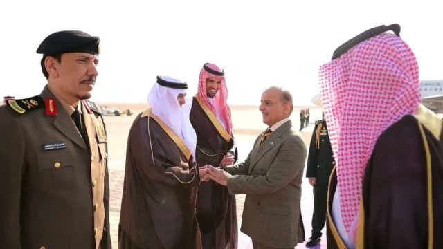 PM Shehbaz arrives in Riyadh to attend Future Investment Initiative Conference