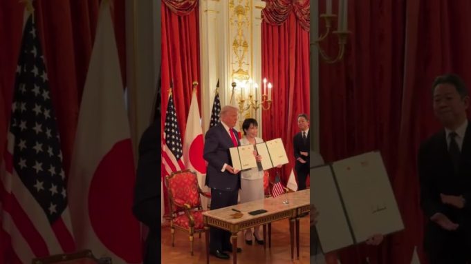 President Trump and Prime Minister Takaichi sign agreements on strategic investments and critical minerals 🇺🇸🇯🇵