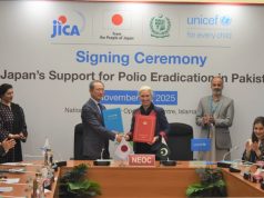 Japan announces US$3.5 mln grant to strengthen Pakistan’s polio eradication drive