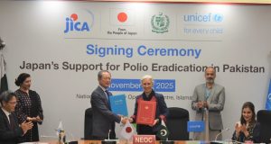 Japan announces US$3.5 mln grant to strengthen Pakistan’s polio eradication drive