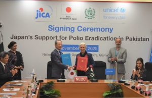 Japan announces US$3.5 mln grant to strengthen Pakistan’s polio eradication drive